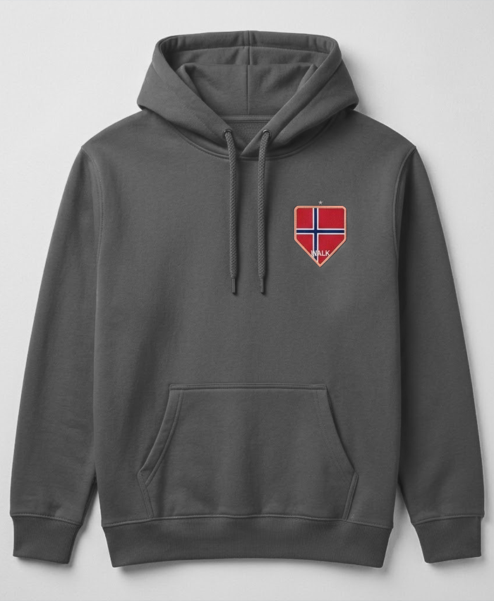 The Norway Walk Red Black Hoodie