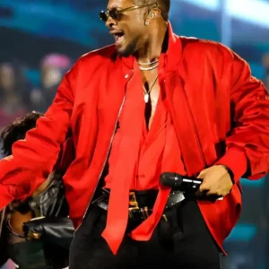 The R and B Tour 2026 Usher Red Jacket