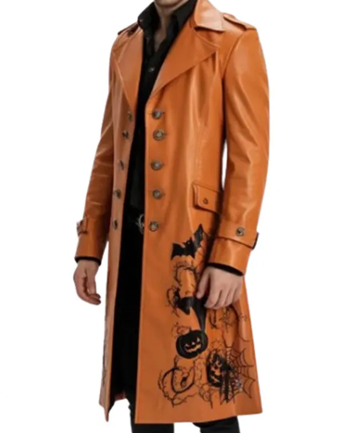 The Shadow Veil Leather Coat