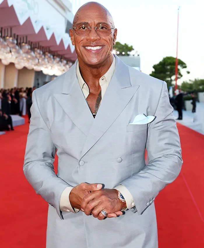 The Smashing Machine Premiere Dwayne Johnson Suit