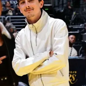 Timothee Chalamet White jacket