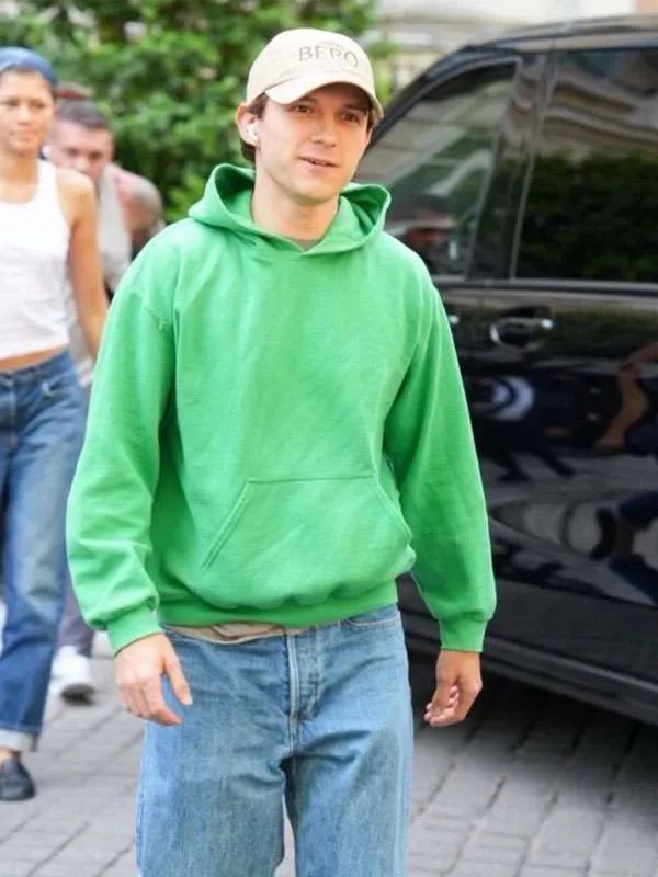 Tom Holland 2026 Green Hoodie