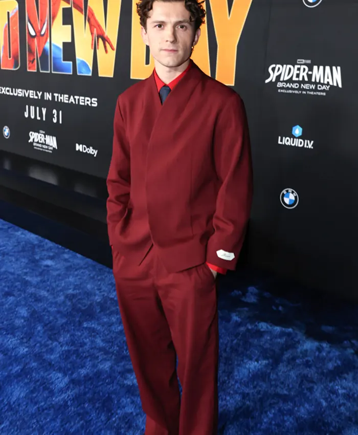 Tom Holland Red Suit