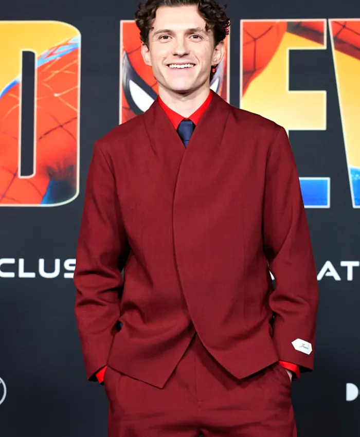 Tom Holland Spider-Man Brand New Day Premiere Red Suit