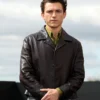 Tom Holland The Odyssey 2026 London Premier Brown Jacket