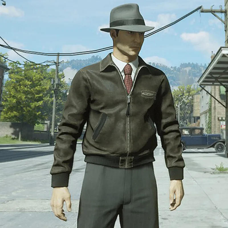 Tommy Angelo Mafia Leather Jacket For Sale