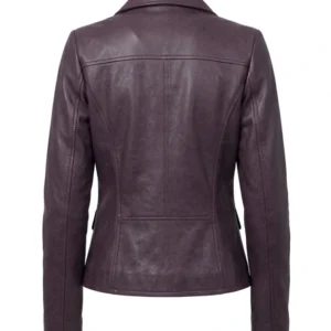 Tracy Spiridakos Anna Pigeon Burgundy Leather Coat