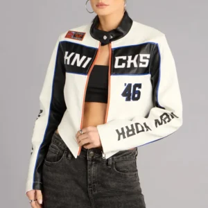Ultra Game New York Knicks Moto Leather Jacket