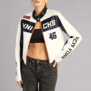 Ultra Game New York Knicks Moto Leather Jacket For Sale