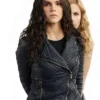 Vampire Academy Zoey Deutch Quilted Leather Jacket