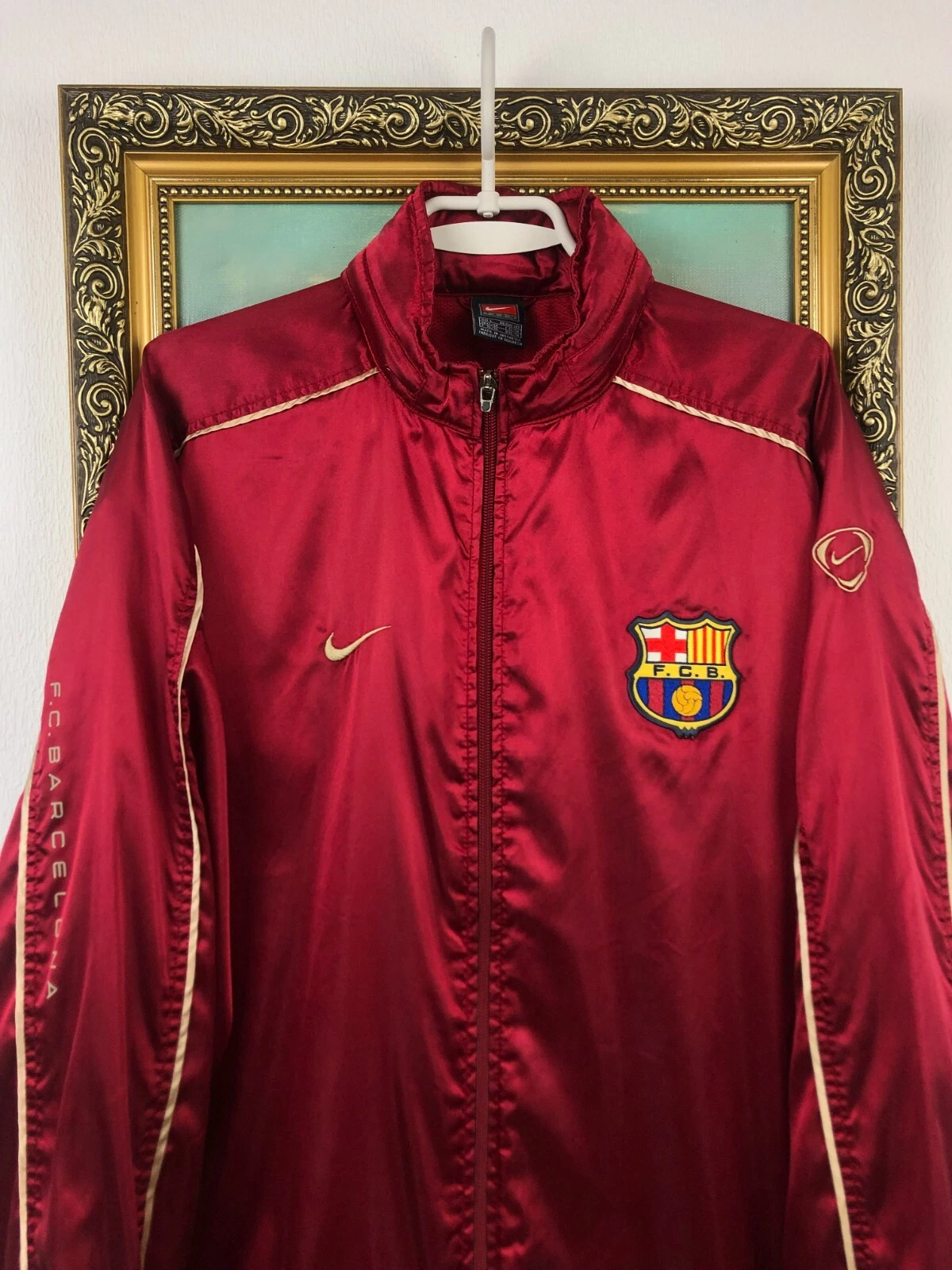Vintage 90’s Nike Barcelona Soccer Jacket