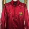Vintage 90’s Nike Barcelona Soccer Maroon Jacket