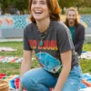 Voicemails for Isabelle 2026 Zoey Deutch Black T-Shirt