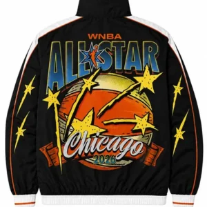 WNBA All-Star Chicago 2026 Black Track Jacket