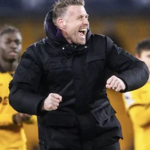 Wolverhampton Wanderers VS Aston Villa Rob Edwards Jacket for sale