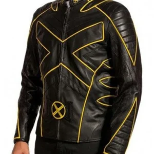 Wolverine Logan Gold Stripe Black Jacket