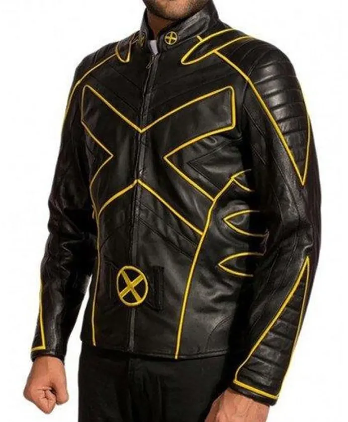 Wolverine Logan Gold Stripe Black Jacket