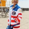 Women’s American Flag Windbreaker Jacket