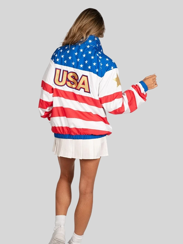 Women’s American Flag Windbreaker Jacket For Sale