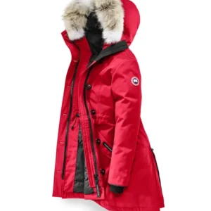Women’s Canada Goose Red Jacket With Fur