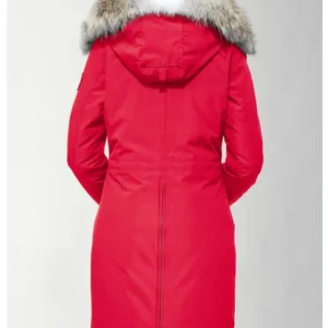 Women’s Canada Goose Red Jacket With Fur Shop Now