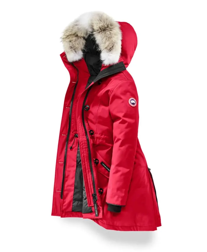 Women’s Canada Goose Red Jacket With Fur