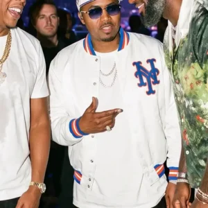 Yankee Stadium New York White Varsity Jacket