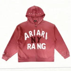 bts arirang zip-up Red hoodie
