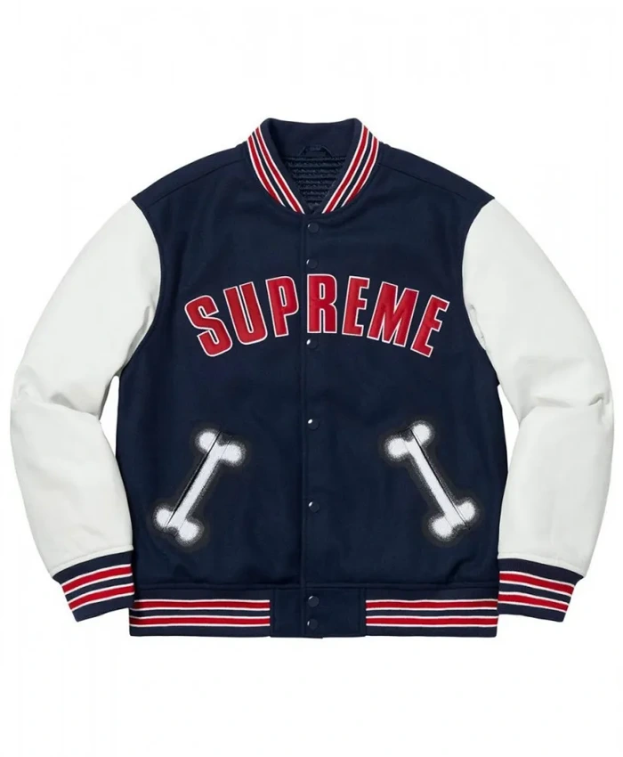 buy Supreme Bone Varsity Letterman Jacket