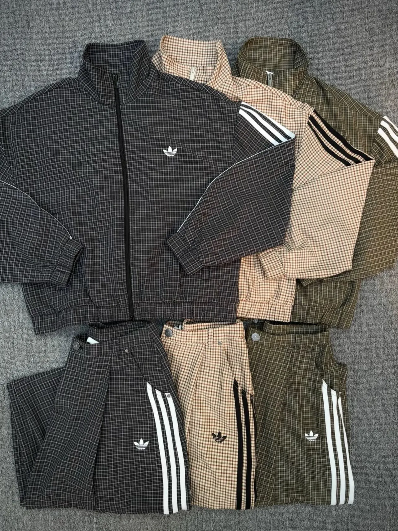 buy now Adidas Check Denim Track Jacket & Pants