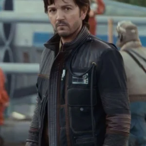 buy now Diego Luna Andor S02 Leather Jacket