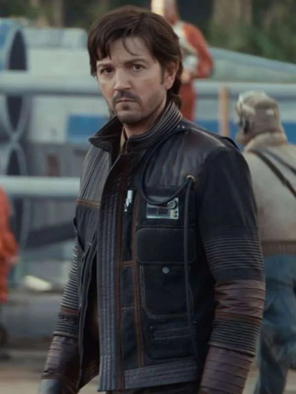 buy now Diego Luna Andor S02 Leather Jacket