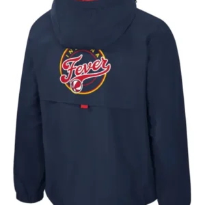 buy now Indiana Fever Stadium Essentials Navy and Red Quarter-Zip Jacket