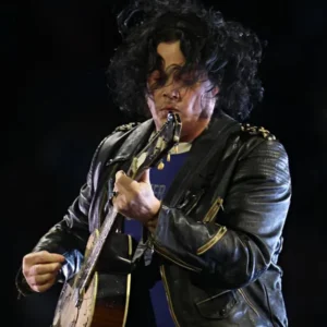 buy now Jack White Halftime Show Leather Jacket