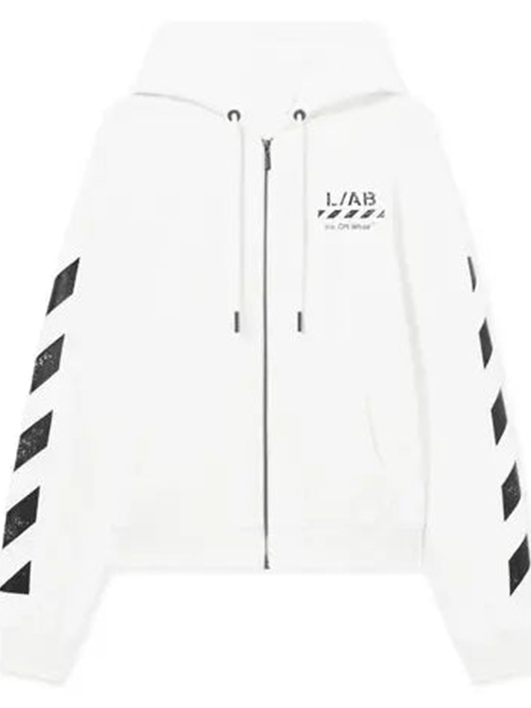 buy now L-AB Core Diagonal Zip Hoodie for sale