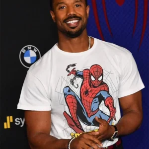 buy now Michael B Jordan Spider-Man Premiere T-Shirt