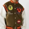 garden logo retro varsity jacket