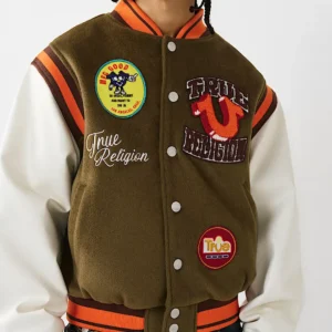 garden logo retro varsity jacket