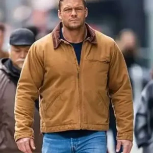 men’s brown leather jacket Reacher