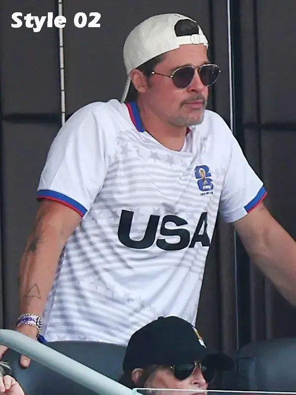 order now Brad Pitt USA Jersey 2026