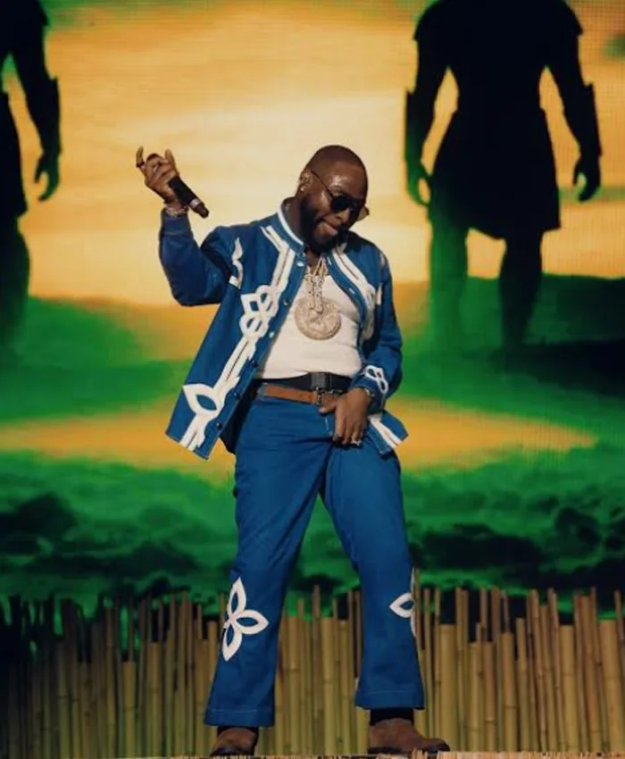 order now Coachella 2026 Davido Blue Tracksuit