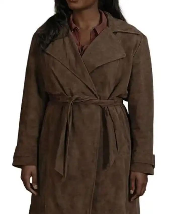 order now Fightland 2026 Deborah Ayorinde Brown Trench Coat