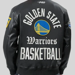 order now Golden State Warriors Black Leather Jacket
