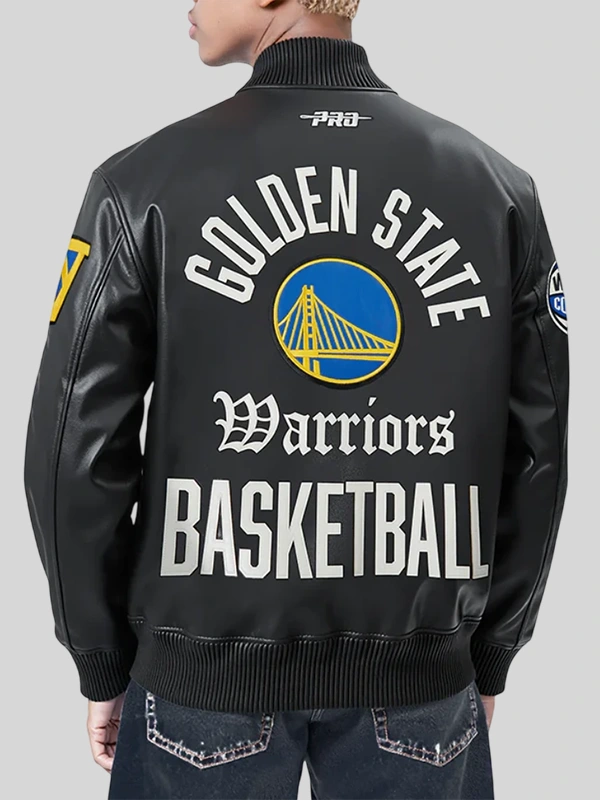 order now Golden State Warriors Black Leather Jacket