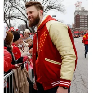 order now Harrison Butker Super Bowl LVII Parade Varsity Jacket