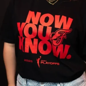 order now Indiana Fever 2025 WNBA Now You Know Playoff T-Shirt