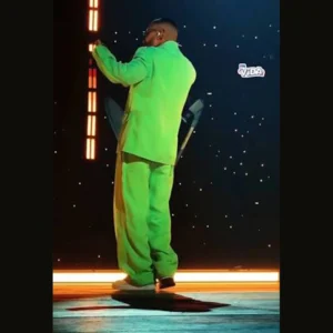 order now J Balvin Final Show Paris 2026 Green Suit