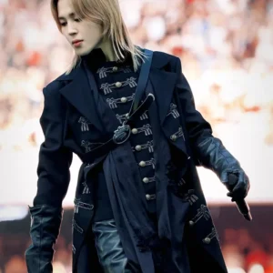 order now Jimin Dior Arirang Paris Tour Black Wool Coat
