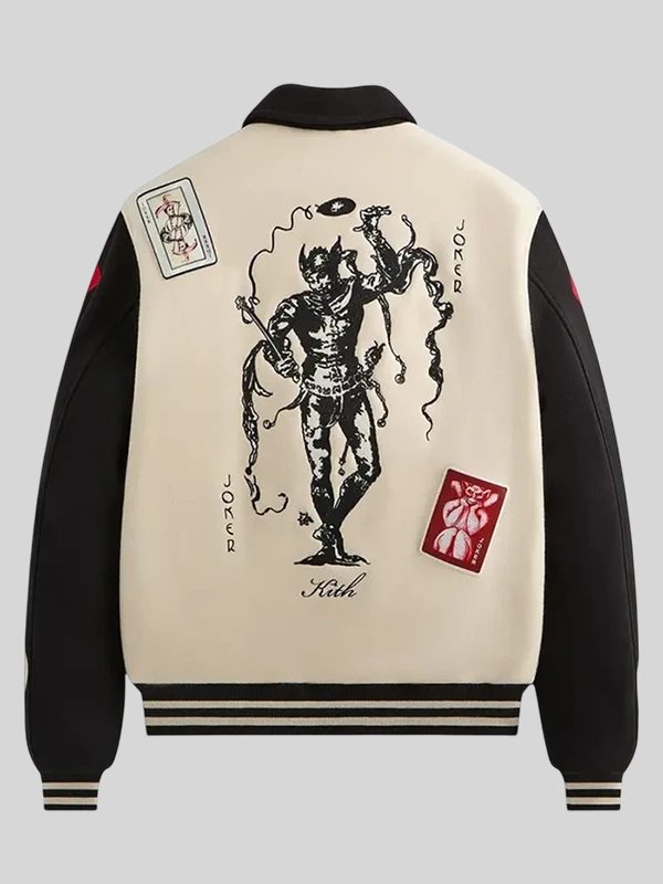 order now Kith x Batman Joker Wool Coaches Sandrift Jacket