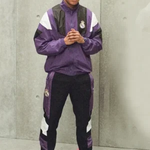 order now Kylian Mbappe EA FC 27 Purple Adidas Real Madrid Tracksuit